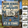 Making Memories One Campsite - Personalized Metal Sign - Gift For Camping Lovers