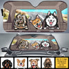 Cool Dogs - Personalized Auto Sunshade - Gift For Pet Lovers