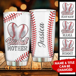 Baseball Mother Heart Gift for Baseball Moms - Tumbler