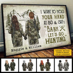Custom Name Hunting Couple Gifts - Personalized Poster