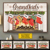 Our Greatest Blessings Call Us Grandma & Grandpa - Personalized Horizontal Poster