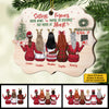 Because Of You I Laugh A Little Harder, Cry A Little Less And Smile A Lot More - Personalized Custom Benelux Shaped Wood Christmas Ornament
