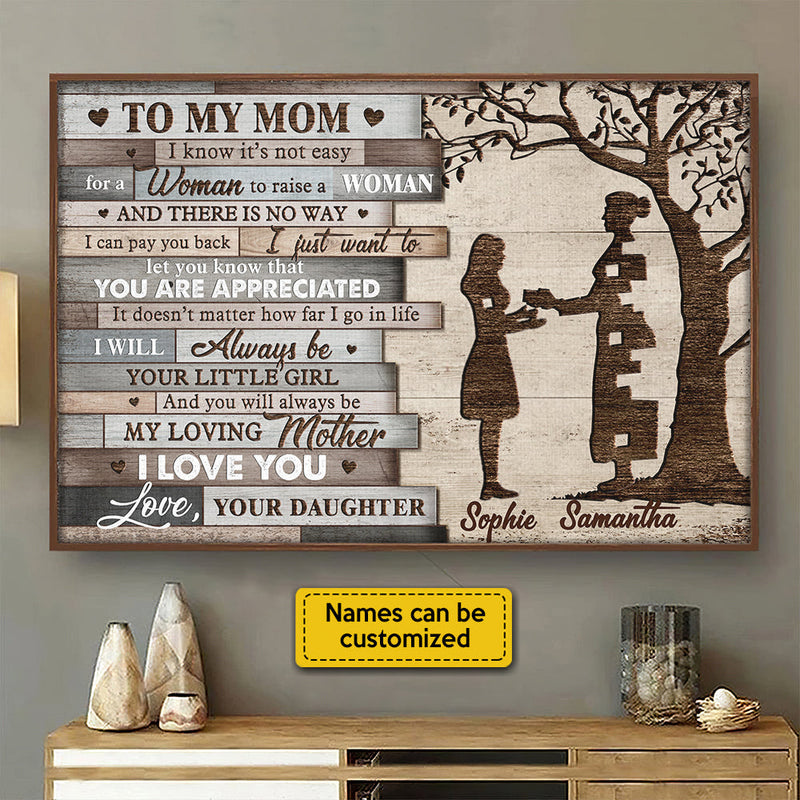 I Will Always Be Your Little Girl - Personalized Horizontal Poster