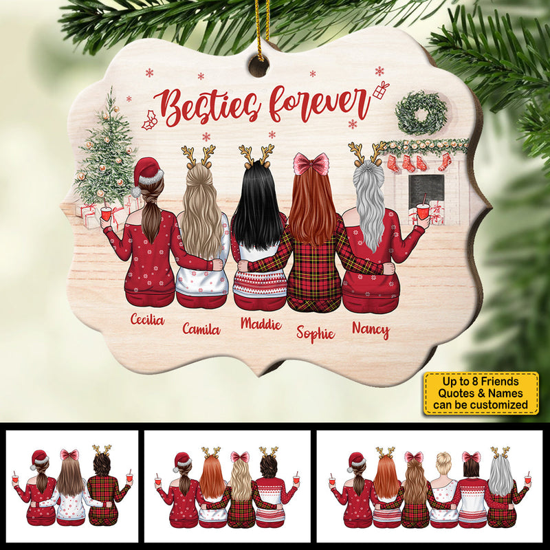 Always Better Together - Personalized Custom Benelux Shaped Wood Christmas Ornament