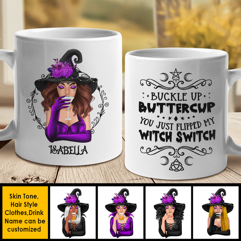 You Just Flipped My Witch Switch - Personalized Mug, Halloween Ideas.
