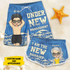 Under New Management - Personalized Couple Beach Shorts - Gift For Couples, Husband Wife