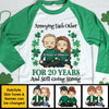 Annoying Each Other For So Many Years - Gift For Couples, Husband Wife, Personalized St. Patrick's Day Unisex Raglan Shirt