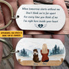 Don't Think We're Far Apart - Personalized Keychain