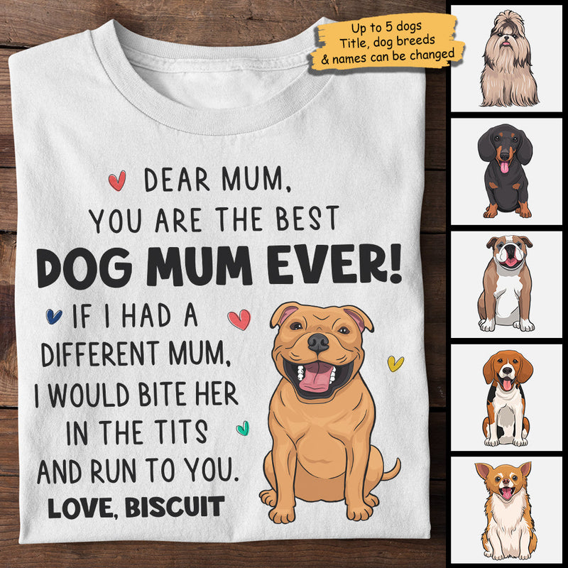 Thank You For Being My Mum - Mother's Day Gifts, Gift For Dog Mum, Personalized Unisex T-shirt, Hoodie