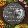 Looking Back In Memory Help Comfort You - Personalized Memorial Stone, Human Grave Marker - Upload Image, Memorial Gift, Sympathy Gift