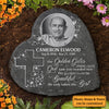 God Saw You Needed Rest - Personalized Memorial Stone, Human Grave Marker - Upload Image, Memorial Gift, Sympathy Gift