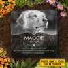 Every Time You Think Of Me I'm Right Here - Personalized Memorial Stone, Pet Grave Marker - Upload Image, Memorial Gift, Sympathy Gift