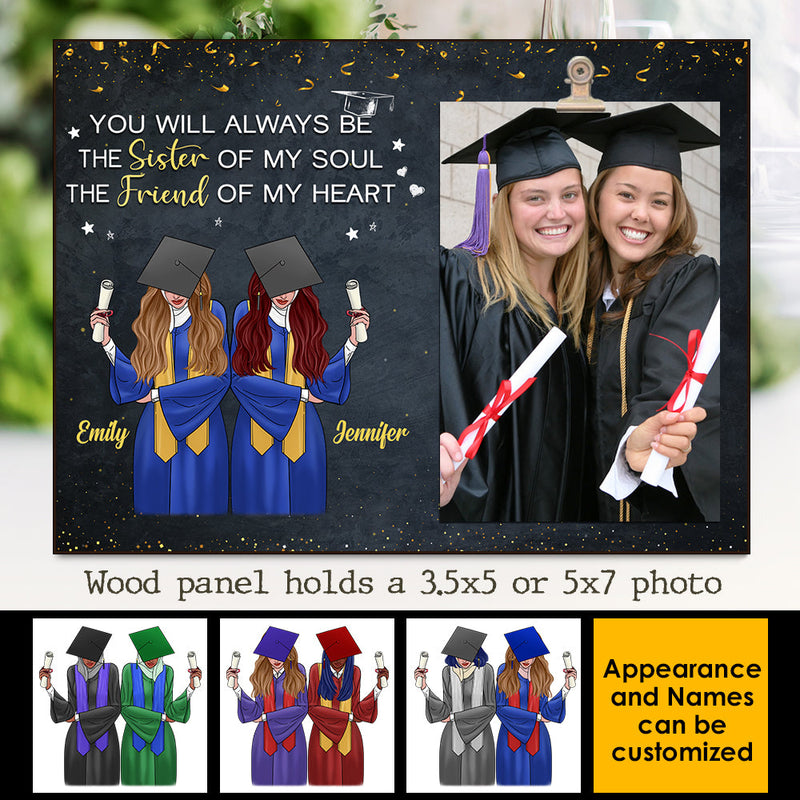 The Sister Of My Soul The Friend Of My Heart - Personalized Photo Frame
