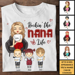 Rockin' The Mama Life - Gift For Mom, Grandma - Personalized Unisex T-shirt, Hoodie