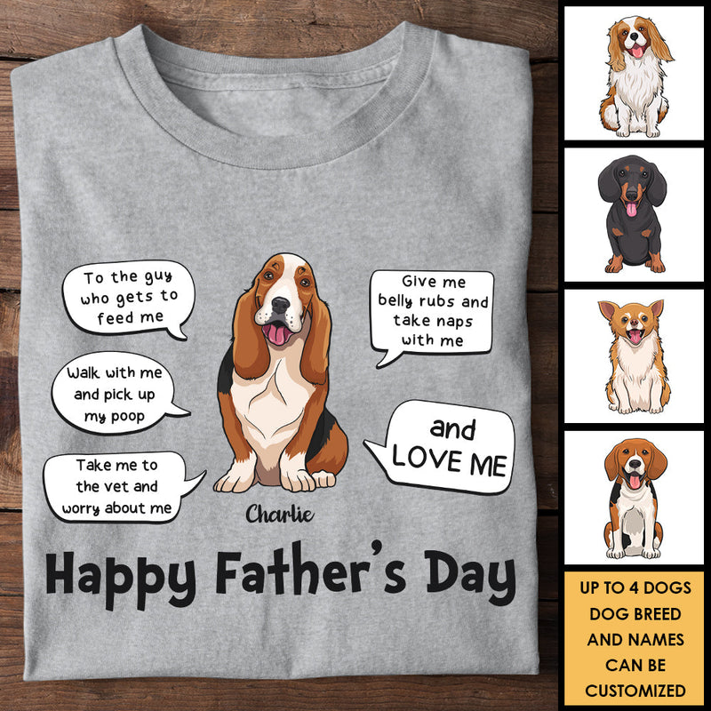 Walk With Us, Pick Up Our Poop - Personalized Unisex T-shirt, Hoodie - Gift For Dad, Gift For Father's Day