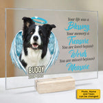 Your Life Was A Blessing - Upload Image - Personalized Acrylic Plaque