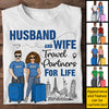 Husband And Wife Travel Partners - Personalized Unisex T-shirt, Hoodie - Gift For Couples, Husband Wife
