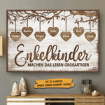 Enkelkinder Machen Das Leben Großartiger - Personalized Horizontal Poster German