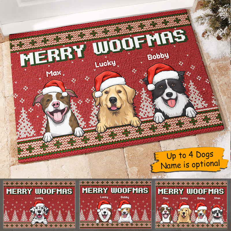 Merry Woofmas - Personalized Decorative Mat