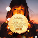 To My Wife Romantic Love Gift - Moon Lamp