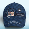 Love Comes In Fur And Paws Blue - Dog & Cat Personalized Custom Hat, All Over Print Classic Cap - New Arrival, Gift For Pet Owners, Pet Lovers