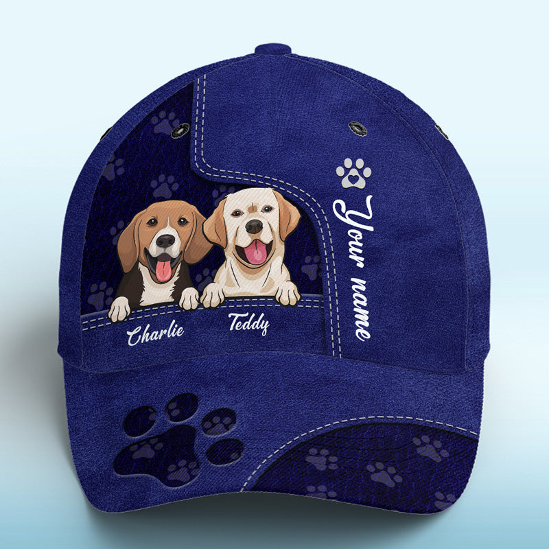 Our Little Paw Angels Navy - Dog & Cat Personalized Custom Hat, All Over Print Classic Cap - New Arrival, Gift For Pet Owners, Pet Lovers