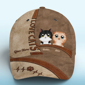 What Greater Gift Than The Love Of A Cat Brown - Cat Personalized Custom Hat, All Over Print Classic Cap - New Arrival, Gift For Pet Owners, Pet Lovers