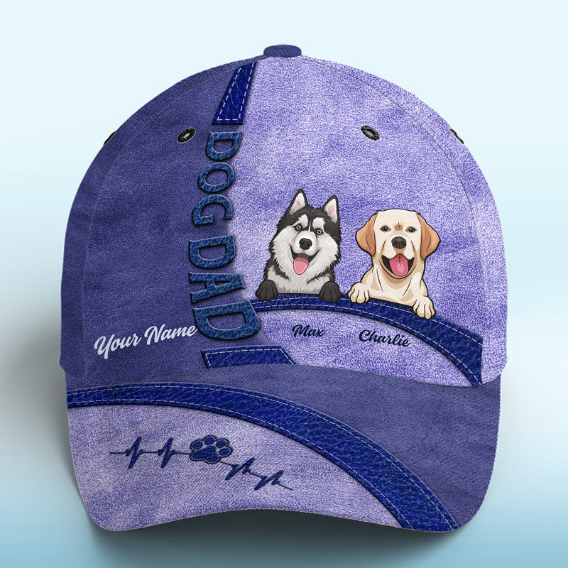 Happiness Is A Warm Puppy Blue - Dog Personalized Custom Hat, All Over Print Classic Cap - New Arrival, Gift For Pet Owners, Pet Lovers