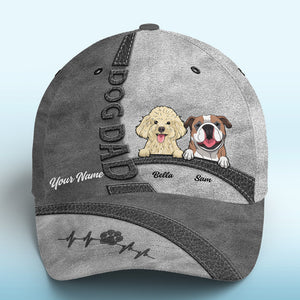 Happiness Is A Warm Puppy Gray - Dog Personalized Custom Hat, All Over Print Classic Cap - New Arrival, Gift For Pet Owners, Pet Lovers