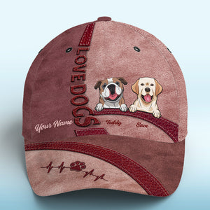 Happiness Is A Warm Puppy Red - Dog Personalized Custom Hat, All Over Print Classic Cap - New Arrival, Gift For Pet Owners, Pet Lovers