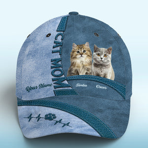 Custom Photo Life Is Better With Fur Baby Navy - Dog & Cat Personalized Custom Hat, All Over Print Classic Cap - New Arrival, Gift For Pet Owners, Pet Lovers