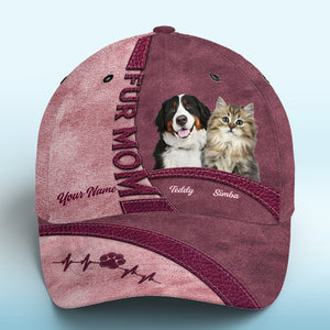 Custom Photo Life Is Better With Fur Baby Pink - Dog & Cat Personalized Custom Hat, All Over Print Classic Cap - New Arrival, Gift For Pet Owners, Pet Lovers