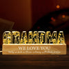 We Love You Mom - Family Personalized Custom Acrylic Letters 3D LED Night Light - Mother's Day, Gift For Mom, Grandma