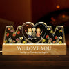 Mom, We Love You - Family Personalized Custom Acrylic Letters 3D LED Night Light - Mother's Day, Gift For Mom