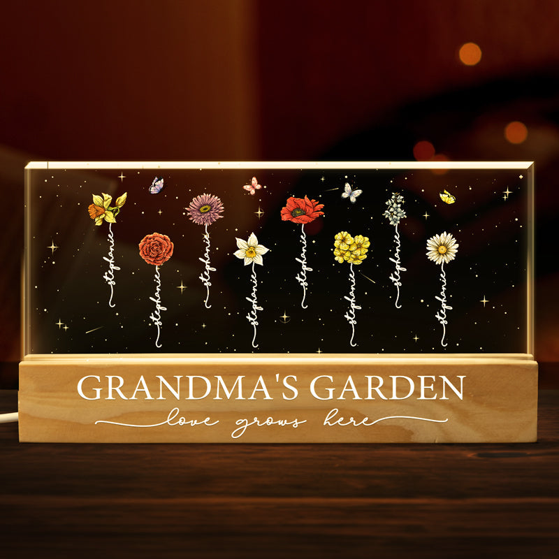 A Family Is An Earth Created By Love - Family Personalized Custom Acrylic Letters 3D LED Night Light - Mother's Day, Gift For Mom, Grandma