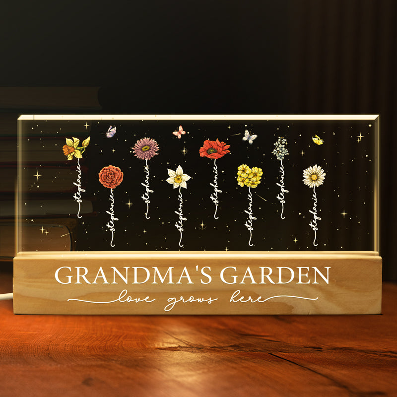 A Family Is An Earth Created By Love - Family Personalized Custom Acrylic Letters 3D LED Night Light - Mother's Day, Gift For Mom, Grandma