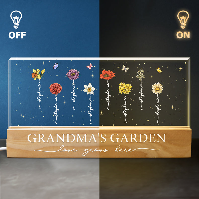 A Family Is An Earth Created By Love - Family Personalized Custom Acrylic Letters 3D LED Night Light - Mother's Day, Gift For Mom, Grandma