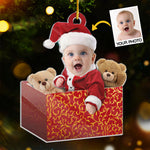 Custom Photo Christmas Baby Gifts - Personalized Ornament
