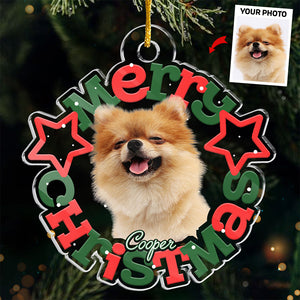 Custom Photo Official Cookie Tester - Dog & Cat Personalized Custom Ornament - Acrylic Custom Shaped - Christmas Gift For Pet Owners, Pet Lovers