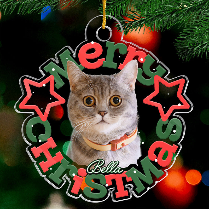 Custom Photo Official Cookie Tester - Dog & Cat Personalized Custom Ornament - Acrylic Custom Shaped - Christmas Gift For Pet Owners, Pet Lovers