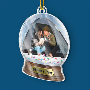 Photo personnalisée pour créer des souvenirs, un camping à la fois - Décoration de camping personnalisée - Acrylique de forme personnalisée - Cadeau de Noël pour couple, mari, femme, amoureux du camping