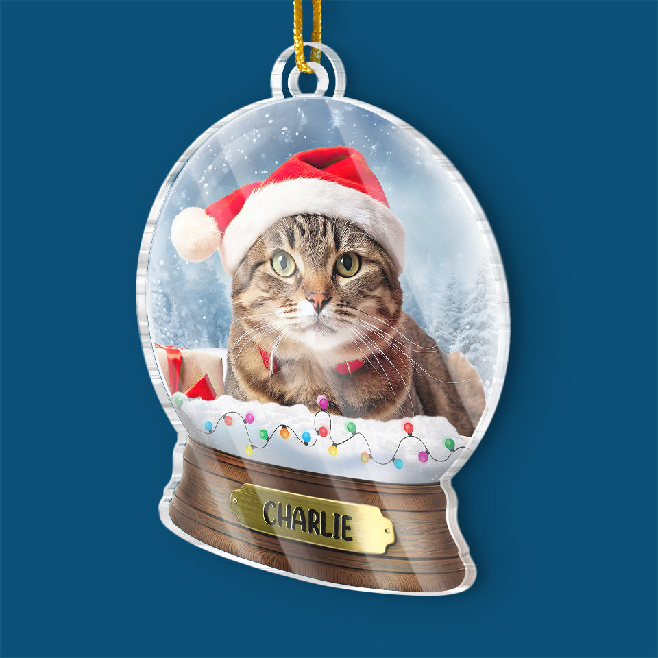 Custom Photo Meowy Christmas To All, And To All A Good Nap! - Cat Personalized Custom Ornament - Acrylic Custom Shaped - Christmas Gift For Pet Owners, Pet Lovers