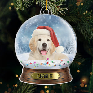 Photo personnalisée : C'est la saison des animaux ! - Décoration personnalisée pour chien - Acrylique en forme personnalisée - Cadeau de Noël pour les propriétaires et les amoureux des animaux
