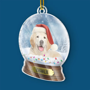 Photo personnalisée : C'est la saison des animaux ! - Décoration personnalisée pour chien - Acrylique en forme personnalisée - Cadeau de Noël pour les propriétaires et les amoureux des animaux