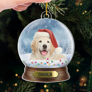 Photo personnalisée : C'est la saison des animaux ! - Décoration personnalisée pour chien - Acrylique en forme personnalisée - Cadeau de Noël pour les propriétaires et les amoureux des animaux