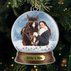Custom Photo A Human Who Loves Horses - Horse Personalized Custom Ornament - Acrylic Custom Shaped - Christmas Gift For Pet Owners, Pet Lovers