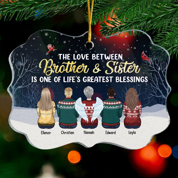 One Of Life's Greatest Blessings - Personalized Custom Benelux Shaped Acrylic Christmas Ornament - Gift For Siblings, Christmas Gift