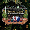 The Love Between Us Is One Of Life's Greatest Blessings - Personalized Custom Benelux Shaped Acrylic Christmas Ornament - Gift For Family, Christmas Gift