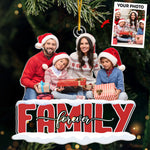 Custom Photo Home Is The Perfect Holiday Haven - Family Personalized Custom Ornament - Acrylic Custom Shaped - Christmas Gift For Family Members