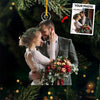 Custom Photo In Your Arms, I've Found My Home - Couple Personalized Custom Ornament - Acrylic Custom Shaped - Christmas Gift For Husband Wife, Anniversary